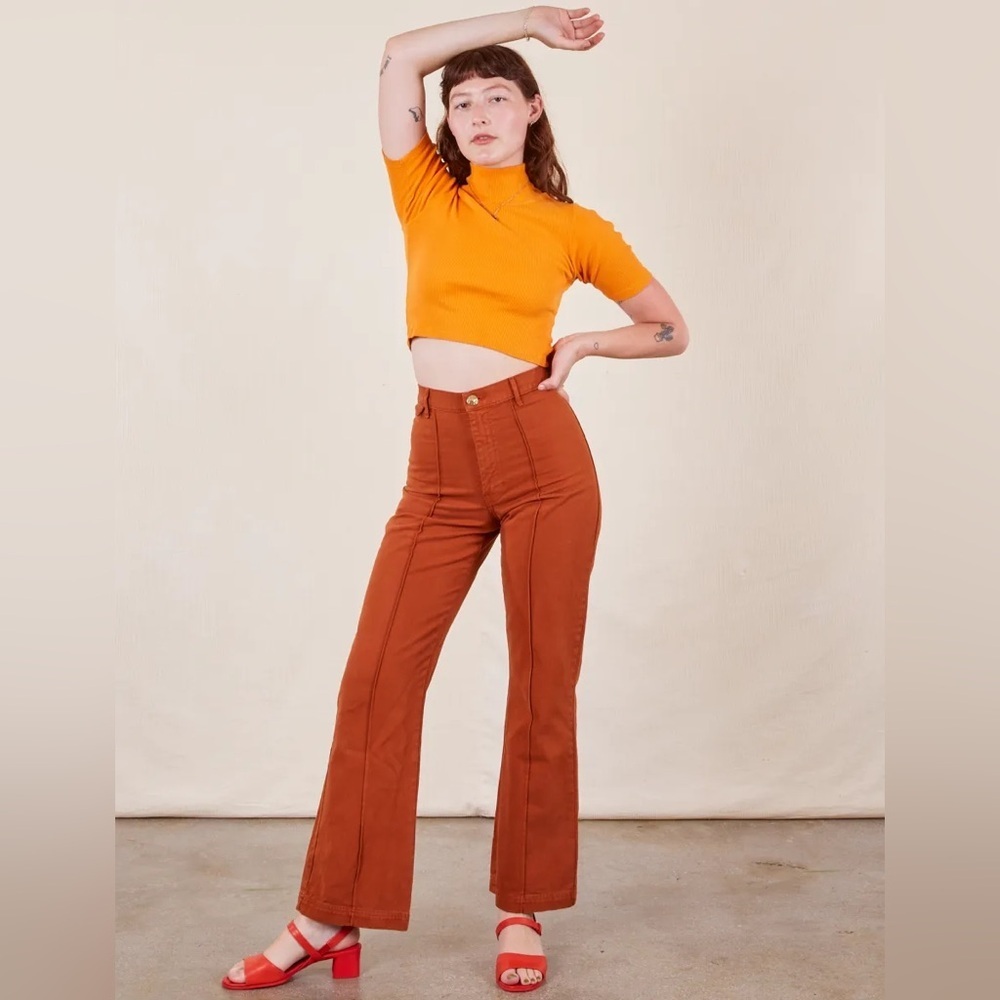 EUC Big Bud Press Western Pants in Burnt Terracotta